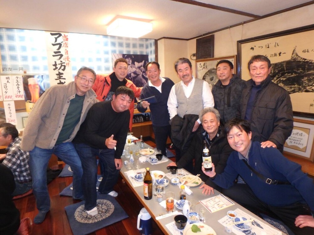 AMA(落とし込みチヌ釣りのクラブ)の納会(忘年会)の画像